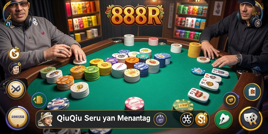 Screenshot utama gameplay QiuQiu yang menarik dan seru.