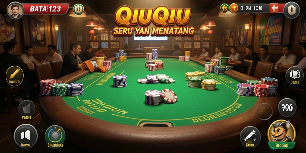 Screenshot gameplay QiuQiu BATA123 yang seru.