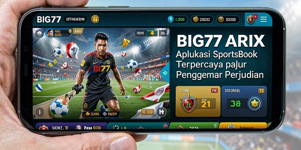 Tampilan gameplay menarik dari aplikasi BIG77 dengan fitur sportsbook.