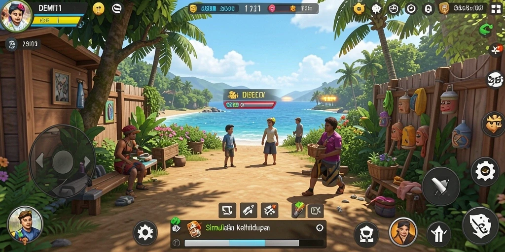 Tampilan gameplay interaktif DEMI11 yang menarik dan menyenangkan.