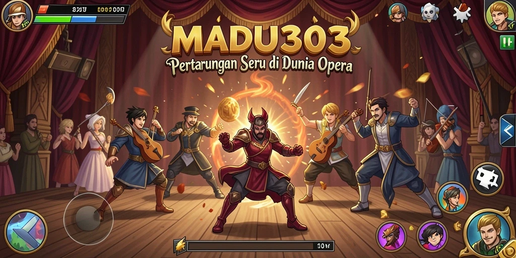 Tampilan mendebarkan dari pertarungan karakter di MADU303.