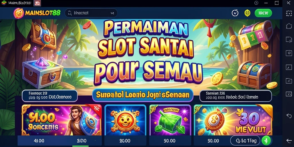 Tampilan gameplay MAINSLOT88 yang menarik dan penuh warna.