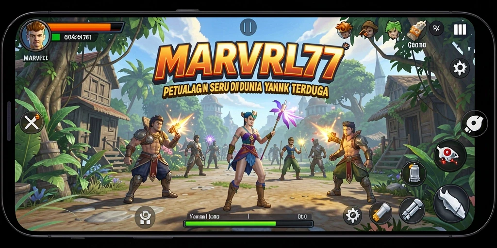 Tangkapan layar gameplay MARVRL77 yang menampilkan petualangan menakjubkan.