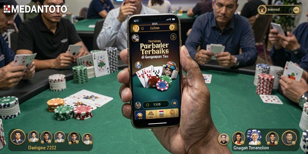 Tangkapan layar permainan Poker MEDANTOTO menunjukkan aksi seru di meja.