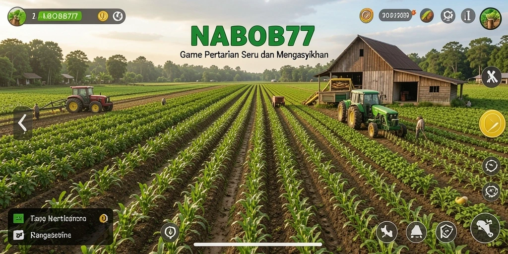 Screenshot NABOB77 menampilkan dunia pertanian yang indah dan penuh warna.