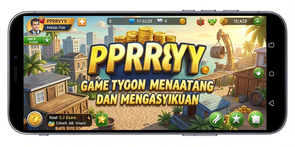 Screenshot gameplay PPRRYY menampilkan keseruan membangun bisnis.